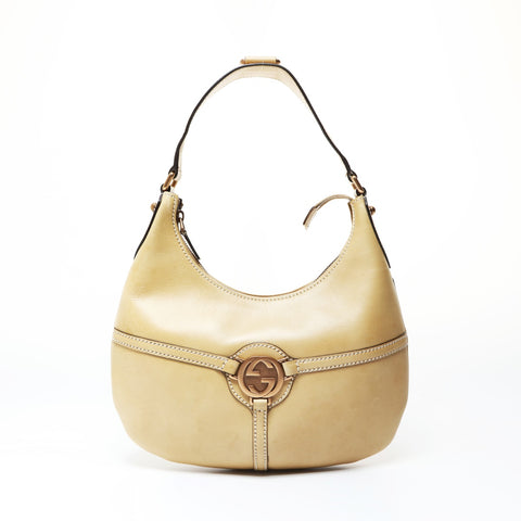 GUCCI leather Shoulder Bag beige WS26949