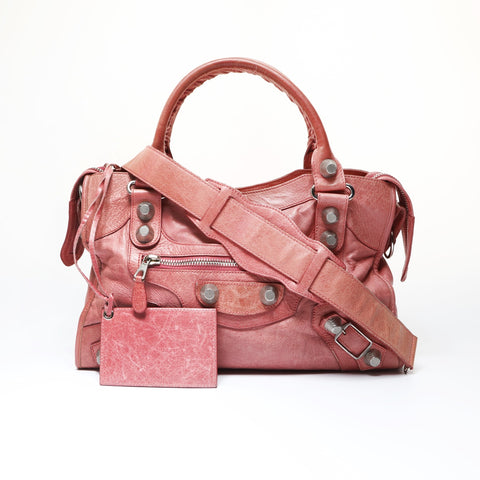 BALENCIAGA City Giant Work Handbag pink WS26951