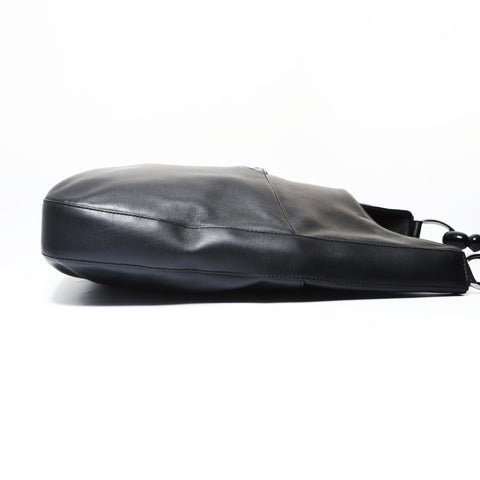 Christian Dior Marispearl Leather Shoulder Bag black WS26952