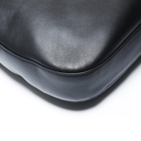 Christian Dior Marispearl Leather Shoulder Bag black WS26952