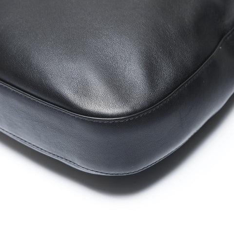 Christian Dior Marispearl Leather Shoulder Bag black WS26952