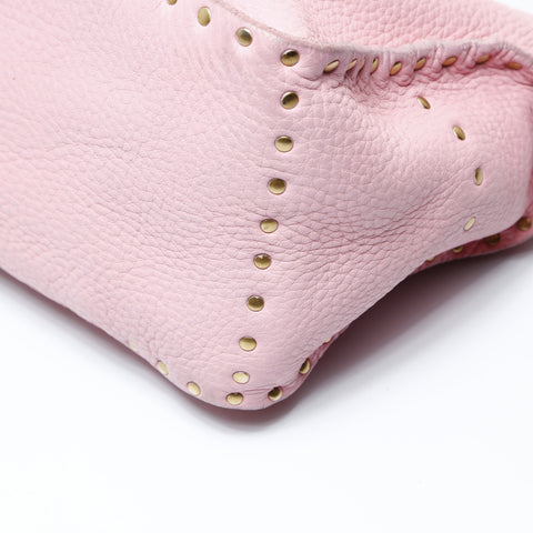 CELINE Boogie Back Leather Studs Handbag pink WS26955