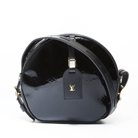 LOUIS VUITTON Vernis Boite Chapeau Monogram Shoulder Bag black WS26956