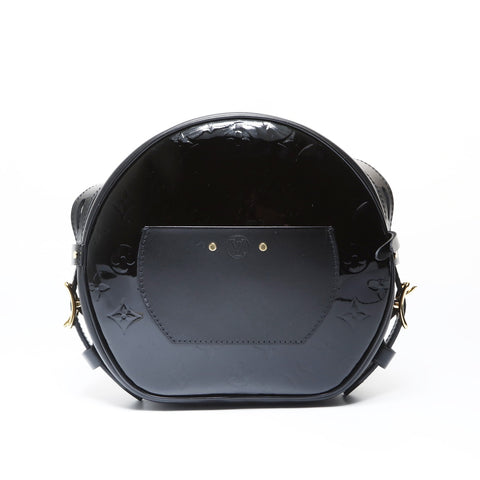 LOUIS VUITTON Vernis Boite Chapeau Monogram Shoulder Bag black WS26956