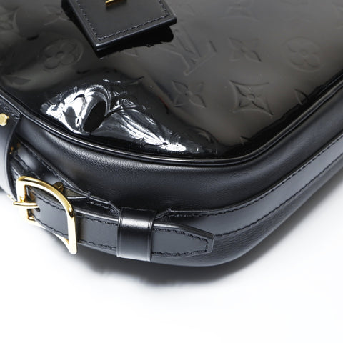 LOUIS VUITTON Vernis Boite Chapeau Monogram Shoulder Bag black WS26956
