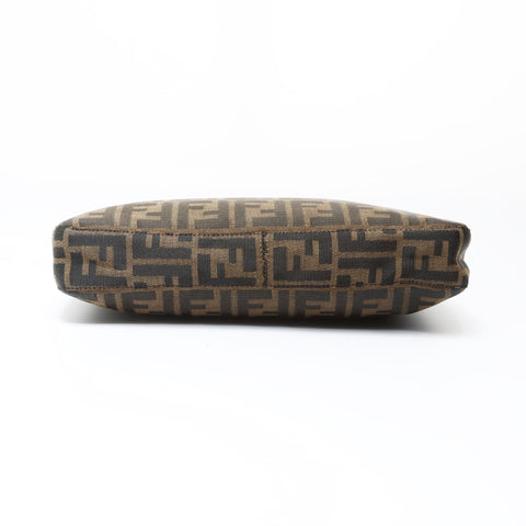 FENDI Zucca Canvas Mamma Baguette Shoulder Bag Brown WS26959
