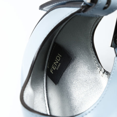 FENDI Cookie Mini Leather Shoulder Bag blue WS26961