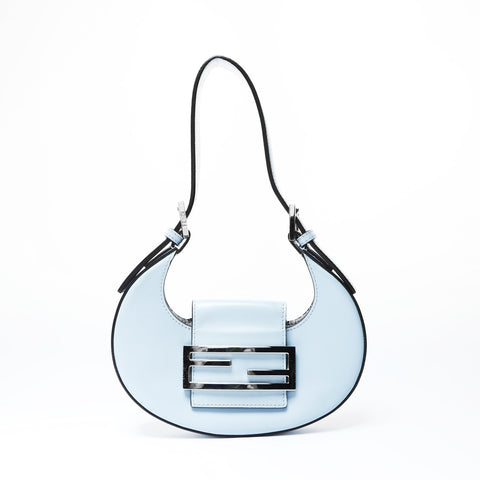 FENDI Cookie Mini Leather Shoulder Bag blue WS26961