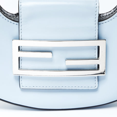FENDI Cookie Mini Leather Shoulder Bag blue WS26961