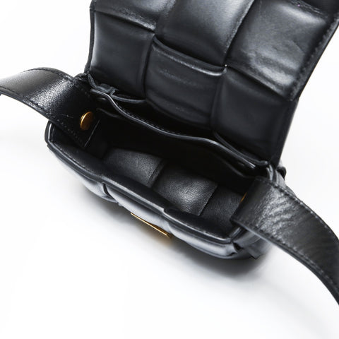 BOTTEGAVENETA Padette Candy Cassette Shoulder Bag black WS26962