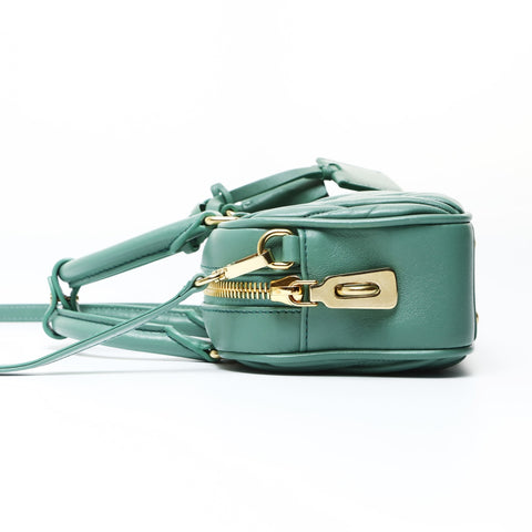 Miu Miu Arcadi Matelasse Leather 2WAY Handbag green WS26964