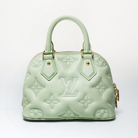 LOUIS VUITTON 2021-2025 Alma Soft BB Mahina Monogram Handbag green WS26965