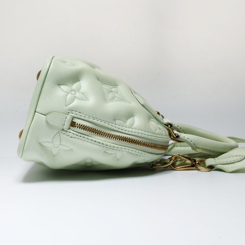 LOUIS VUITTON 2021-2025 Alma Soft BB Mahina Monogram Handbag green WS26965