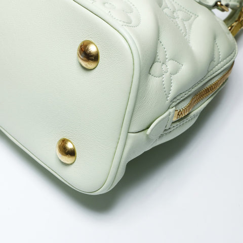 LOUIS VUITTON 2021-2025 Alma Soft BB Mahina Monogram Handbag green WS26965