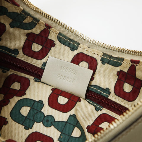 GUCCI GG Shima Abby Hobo Ivory Handbag white WS26971