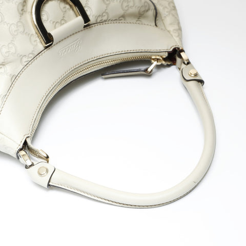 GUCCI GG Shima Abby Hobo Ivory Handbag white WS26971