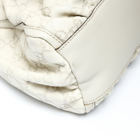 GUCCI GG Shima Abby Hobo Ivory Handbag white WS26971