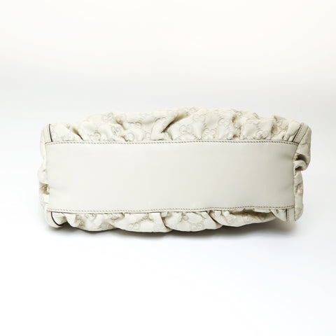 GUCCI GG Shima Abby Hobo Ivory Handbag white WS26971