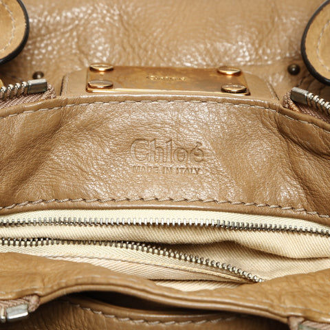 Chloe Paddington Leather Shoulder Bag beige WS26972