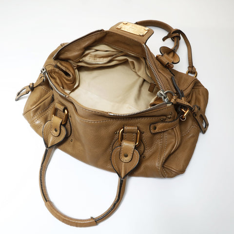 Chloe Paddington Leather Shoulder Bag beige WS26972
