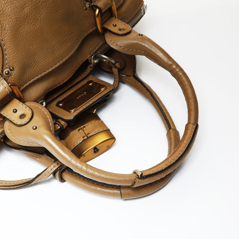 Chloe Paddington Leather Shoulder Bag beige WS26972
