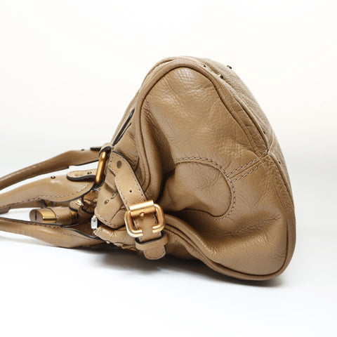 Chloe Paddington Leather Shoulder Bag beige WS26972