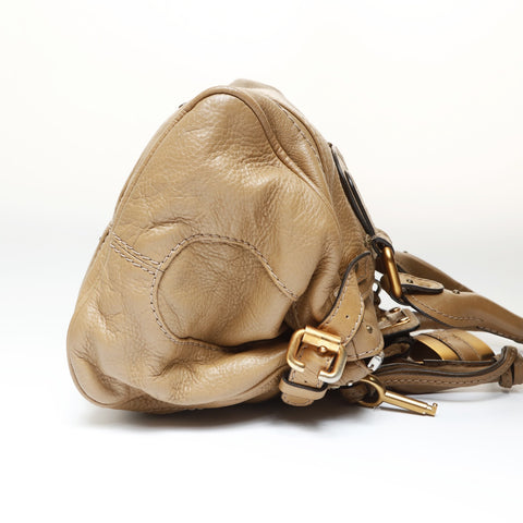 Chloe Paddington Leather Shoulder Bag beige WS26972