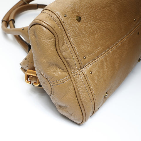 Chloe Paddington Leather Shoulder Bag beige WS26972