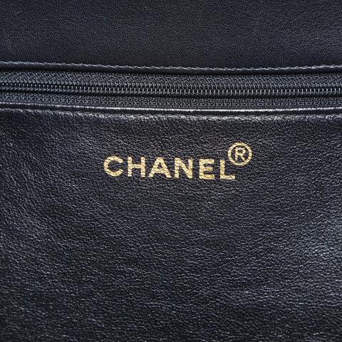 CHANEL BigCoco Chain Tote Bag in lambskin Tote Bag black WS26974
