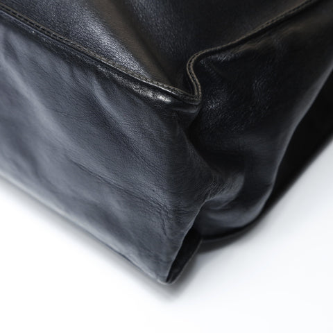 CHANEL BigCoco Chain Tote Bag in lambskin Tote Bag black WS26974
