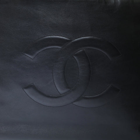 CHANEL BigCoco Chain Tote Bag in lambskin Tote Bag black WS26974