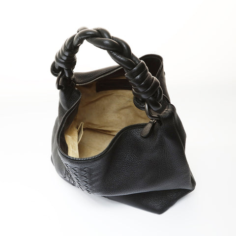 BOTTEGAVENETA INTRECCIATO Hand Narrow Shoulder Bag black WS26977