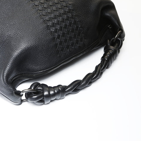BOTTEGAVENETA INTRECCIATO Hand Narrow Shoulder Bag black WS26977