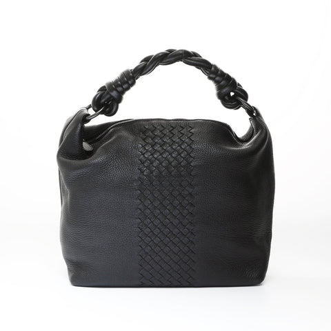 BOTTEGAVENETA INTRECCIATO Hand Narrow Shoulder Bag black WS26977