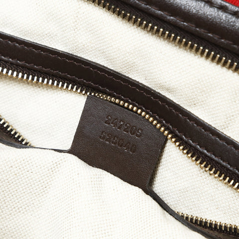 GUCCI GG Canvas Sherry Line Boston Bag Shoulder Bag beige WS26978