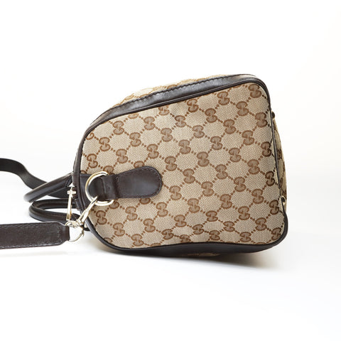GUCCI GG Canvas Sherry Line Boston Bag Shoulder Bag beige WS26978
