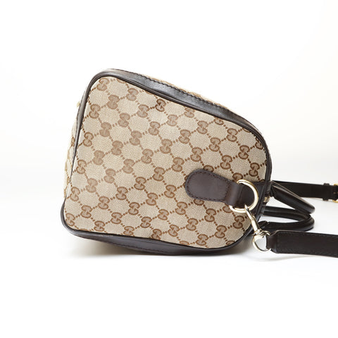 GUCCI GG Canvas Sherry Line Boston Bag Shoulder Bag beige WS26978