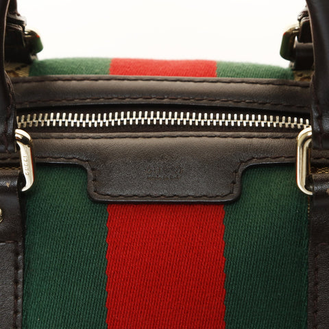 GUCCI GG Canvas Sherry Line Boston Bag Shoulder Bag beige WS26978