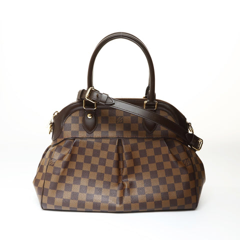 LOUIS VUITTON 2013 Damier Trevi PM Handbag Brown WS26979