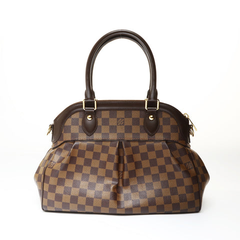 LOUIS VUITTON 2013 Damier Trevi PM Handbag Brown WS26979