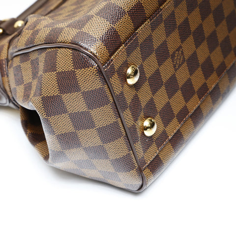 LOUIS VUITTON 2013 Damier Trevi PM Handbag Brown WS26979