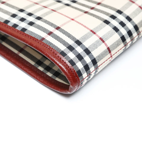 BURBERRY Nova check canvas x leather Shoulder Bag beige WS26980