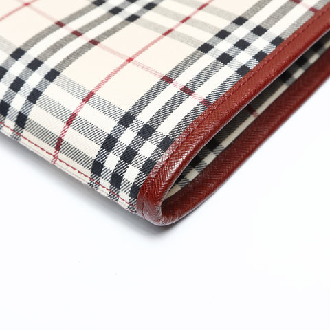 BURBERRY Nova check canvas x leather Shoulder Bag beige WS26980