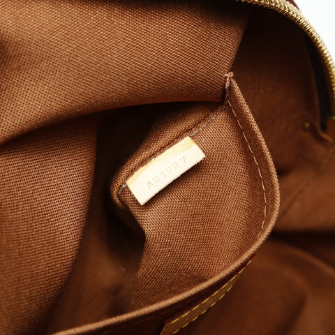 LOUIS VUITTON 2007 Monogram Rivet Handbag Brown WS26981