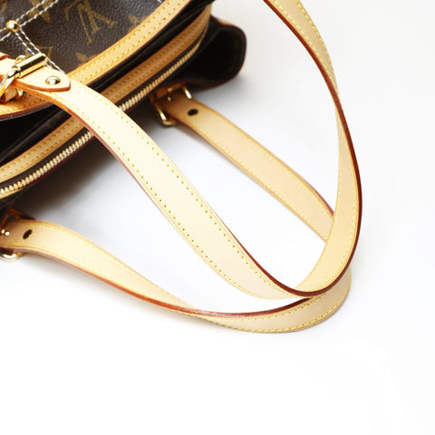 LOUIS VUITTON 2007 Monogram Rivet Handbag Brown WS26981