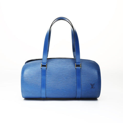 LOUIS VUITTON 1997 Epi Soufflot Handbag blue WS26982
