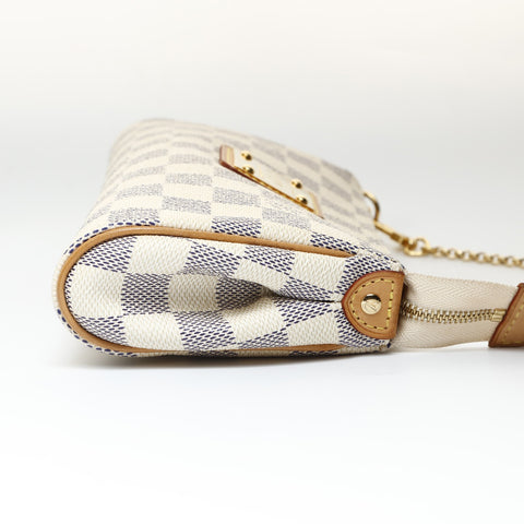 LOUIS VUITTON 2010 Damier Azur Eva Shoulder Bag white WS26984