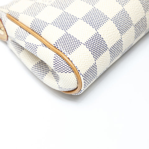 LOUIS VUITTON 2010 Damier Azur Eva Shoulder Bag white WS26984