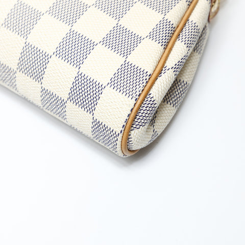 LOUIS VUITTON 2010 Damier Azur Eva Shoulder Bag white WS26984