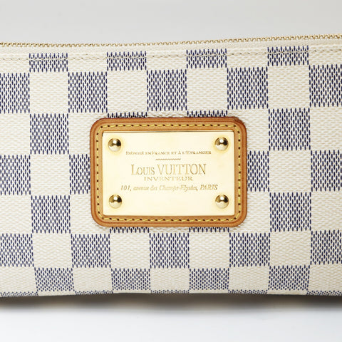 LOUIS VUITTON 2010 Damier Azur Eva Shoulder Bag white WS26984